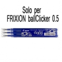 SET 3 REFILL SFERA FRIXION Clickerl 0.5mm BLU PILOT