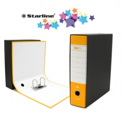 Registratore STARBOX f.to commerciale dorso 8cm giallo STARLINE