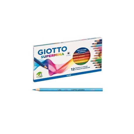 ASTUCCIO 12 PASTELLI SUPERMINA GIOTTO