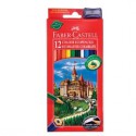 ASTUCCIO 12 PASTELLI COLORATI ECO + TEMPERINO FABER CASTELL