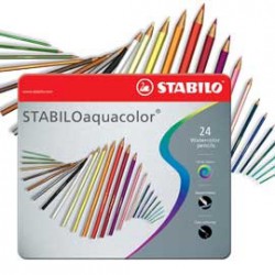 ASTUCCIO 12 PASTELLI STABILO AQUACOLOR 1612