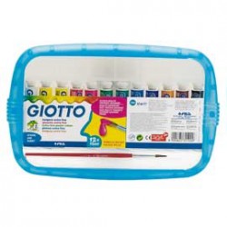 BOX 5 TUBETTI TEMPERA 21ML GIOTTO TUBO 7 ASSORTITO