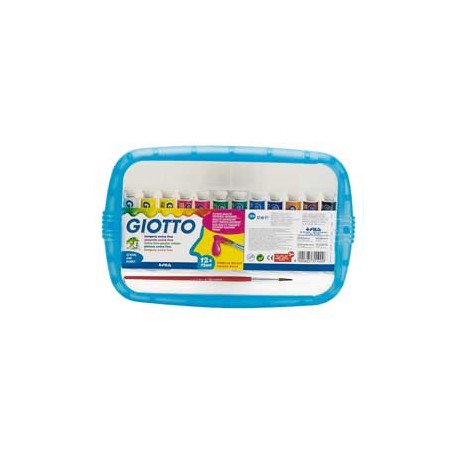 BOX 5 TUBETTI TEMPERA 21ML GIOTTO TUBO 7 ASSORTITO