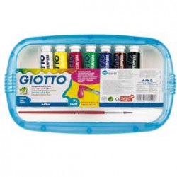 BOX 5 TUBETTI TEMPERA 21ML GIOTTO TUBO 7 ASSORTITO