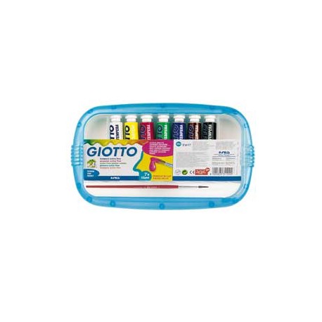 BOX 5 TUBETTI TEMPERA 21ML GIOTTO TUBO 7 ASSORTITO