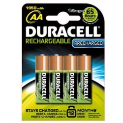 BLISTER 4 PILE RICARICABILI AA - STILO 800mAh DURACELL