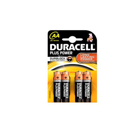 BLISTER 4 PILE DURACELL PLUS (MN1500) AA - STILO